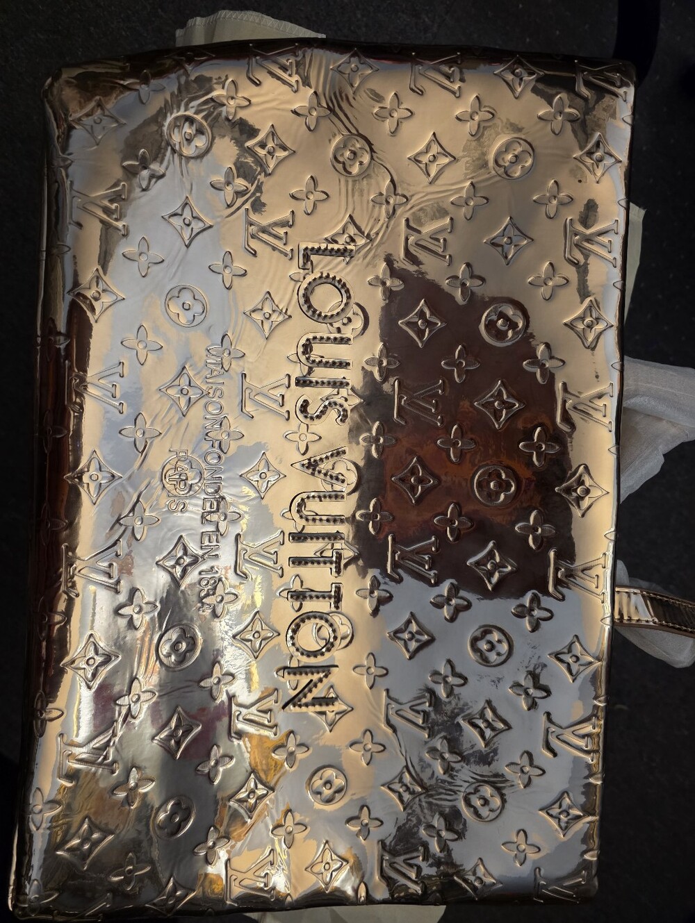 Metallic Rose Gold Monogram Tote - Picture 5 of 9